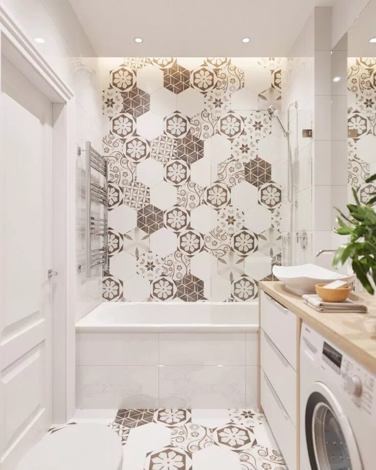 Плитка в ванной дизайн в квартире ДИЗАЙН СТУДИЯ А+Б Small bathroom remodel, Bathroom interior design, Bathroom des