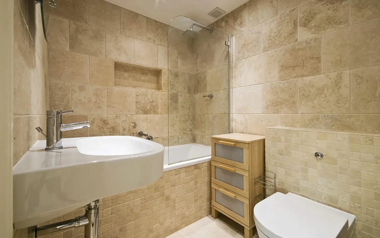 Плитка в ванной фото работ В продаже Travertine Classic Cross Cut Травертин Классик Кросс Кат по выгодной ц