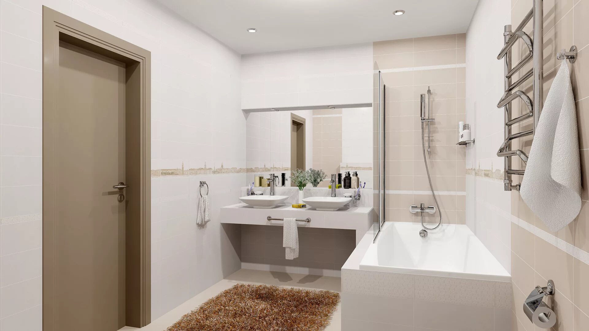 Плитка в ванной идеи фото Керамическая плитка Сафьян / Saffian от Kerama Marazzi купить в интернет-магазин