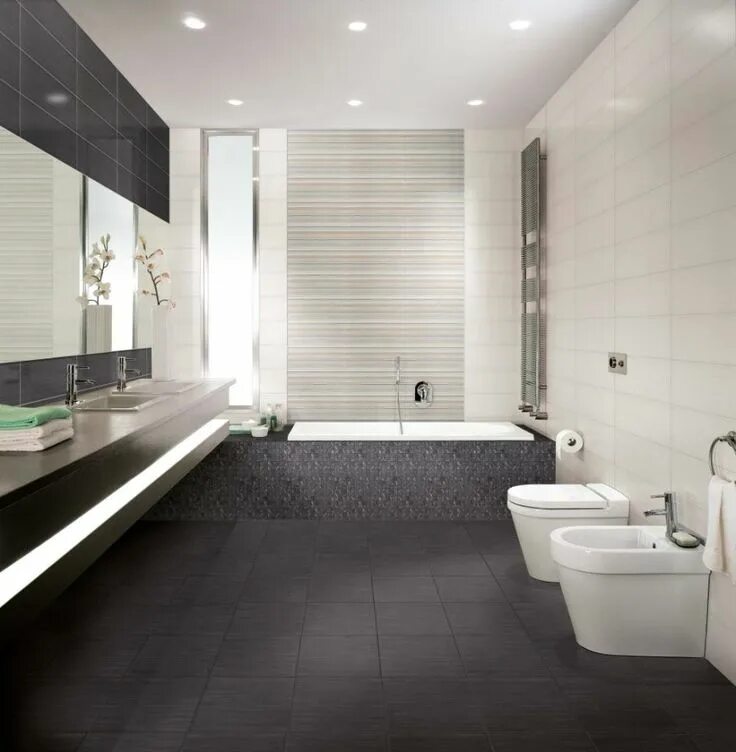 Плитка в ванной комнате фото в современном bathroom designs 2014 - Google Search Furdoszoba Grey bathroom tiles, Grey bathr