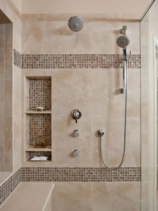 Плитка в ванной с душевой фото tile ideas for showers and bathrooms Beautiful Shower Tile Ideas Glass Cover Sho