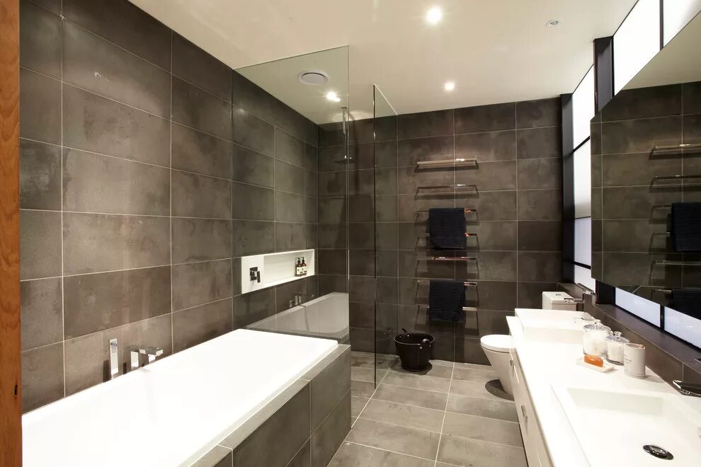 Плитка в ванной в стиле лофт Richmond Warehouse Conversion - Лофт - Ванная комната - Мельбурн - от эксперта K