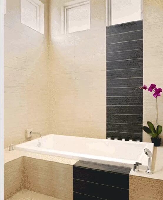 Плитка в ванной вертикально фото 43 Calm And Relaxing Beige Bathroom Design Ideas DigsDigs