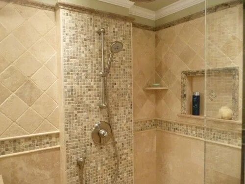 Плитка в ванну на стену фото Transitional Bathroom Remodel - modern - bathroom - philadelphia - StoneMar Natu