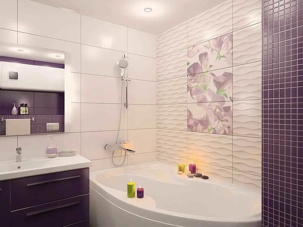Плитка в ванную комнату дизайн маленькой ванной Pin on Home Bathroom design small, Modern bathroom decor, Bathroom interior