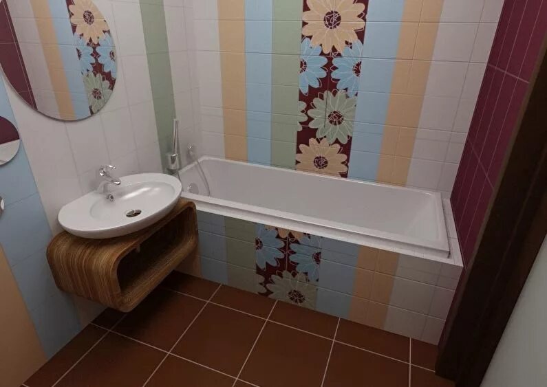 Плитка в ванную комнату хрущевка фото Ремонт ванной комнаты в хрущевке своими руками: 120 фото идей дизайна