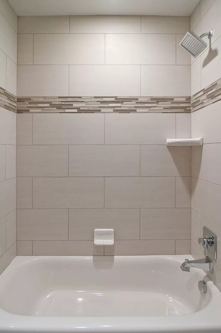Плитка в ванную комнату на стену фото Bathroom Tile Combination. Cameo Homes Inc. Large tile bathroom, Bathroom tiles 