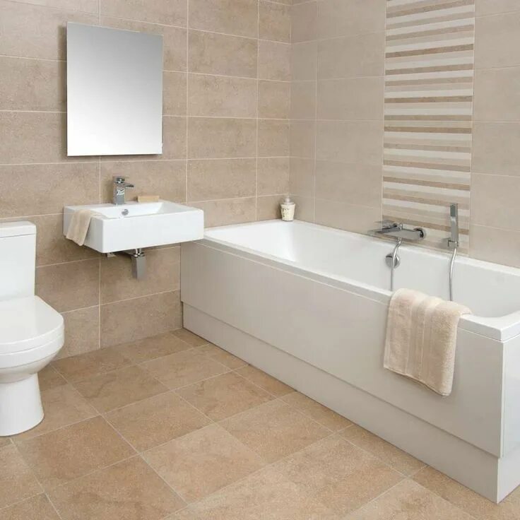 Плитка в ванную комнату на стену фото 9+ Beautiful Color Scheme Bathroom Beige Tile Photos Banyo fikirleri, Banyo, Fik