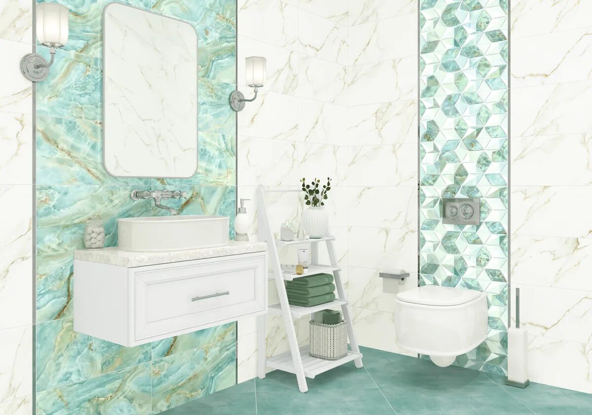 Плитка в ванную невада фото Керамическая плитка Nevada_blue от производителя Alma Ceramica - купить на сайте