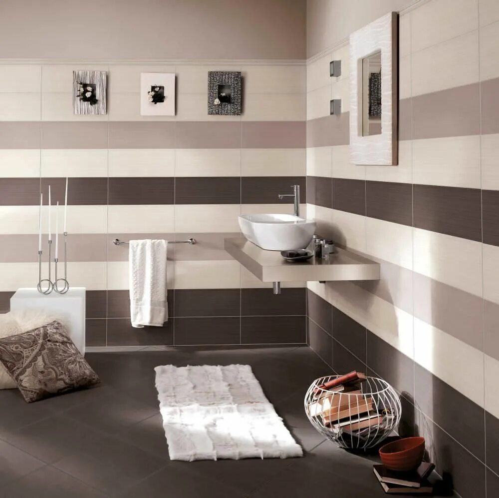 Плитка в ванную сочетание цветов фото Bathroom Tiles Ideas Ideas, Tumbonas