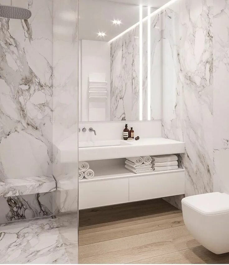 Плитка в ванную светлых тонов фото Pin de Sveta en Ванна Diseño de interiores de baño, Baños de mármol blanco, Deco