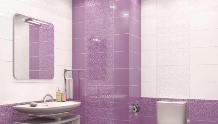 Плитка ванной дизайн ванной цветами Luster Gris 25x50 Mix - купить за 1050 рублей в интернет-магазине "Мир плитки" -