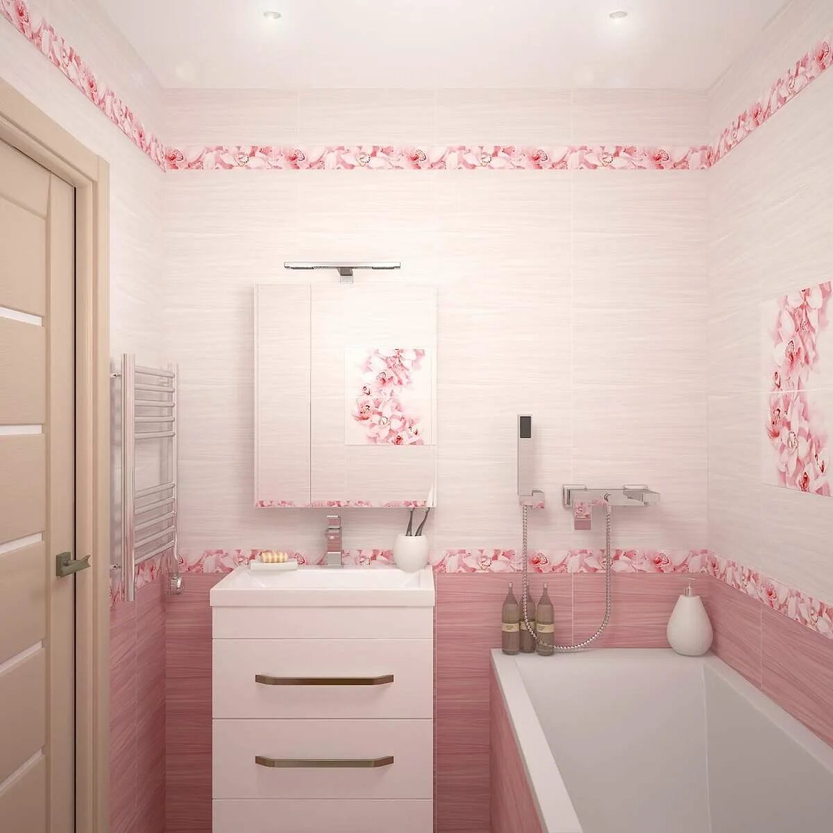 Плитка ванной дизайн ванной цветами Коллекция Aroma, Global Tile - купить керамогранит и керамическую плитку в интер