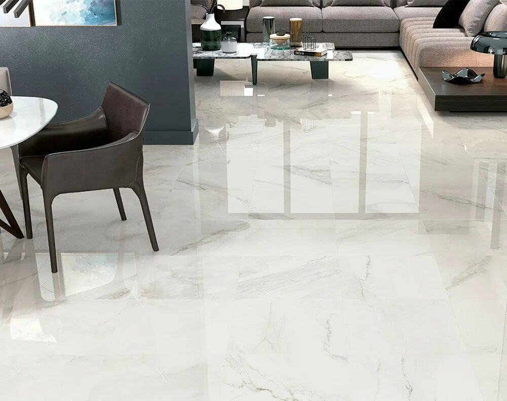 Плитки керамогранит для пола цена фото 5046 Blanco Rectificado Pulido 50x50 Керамогранит Porcelanite Dos, Испания - куп