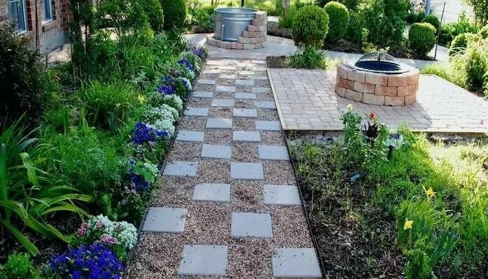Плитки на даче фото Garden Backyard Landscaping Ideas: Top 5 for Garden Transformation Pea gravel pa