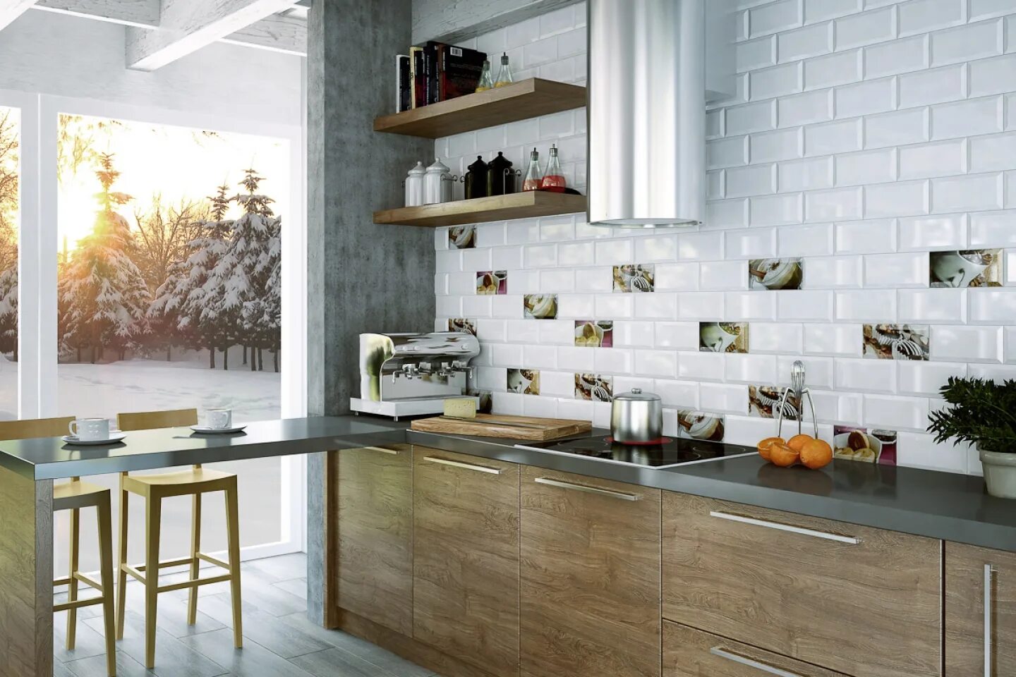 Плитки на кухню фото современная кухня Плитка Tamoe Paradyz купить в Москве - низкие цены за м2, каталог, фото в интерн