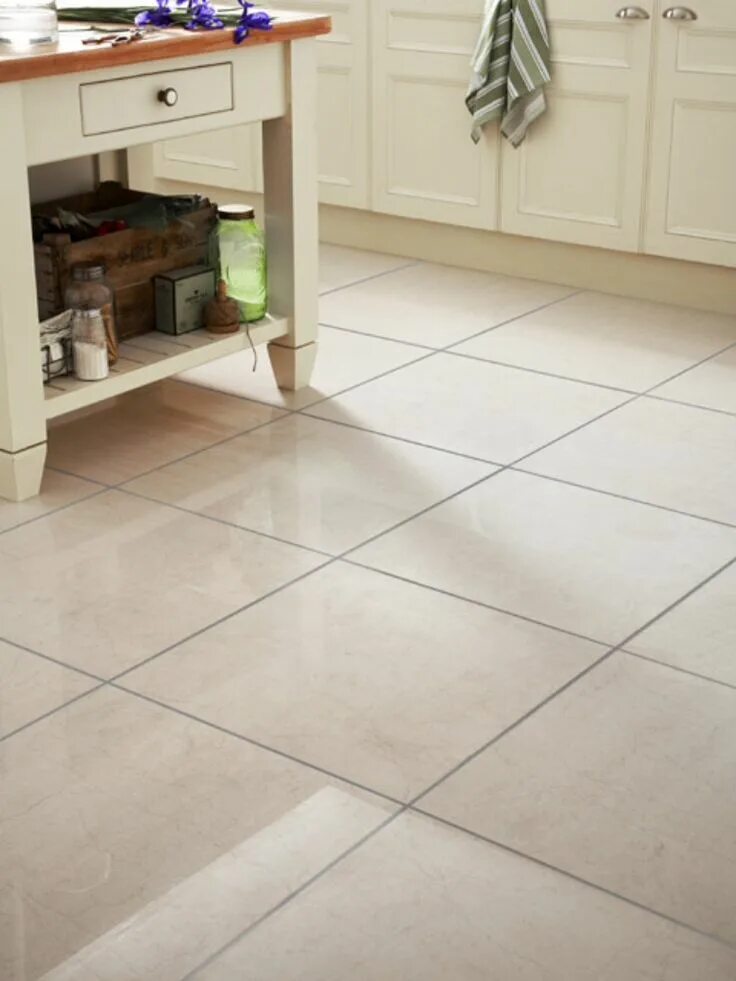 Плитки на кухню на пол фото цена Martial 60x60 cream tiles