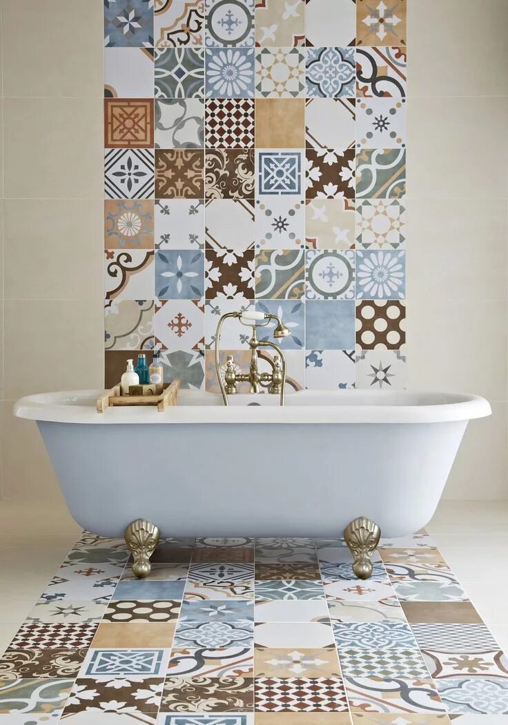 Плитки пэчворк фото Stamford Modern bathroom tile, Bathroom tile designs, Bathroom wall tile