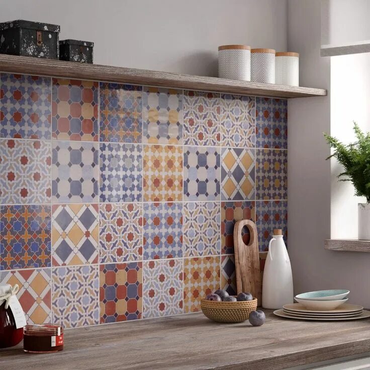 Плитки пэчворк фото Épinglé sur Kitchen Makeover