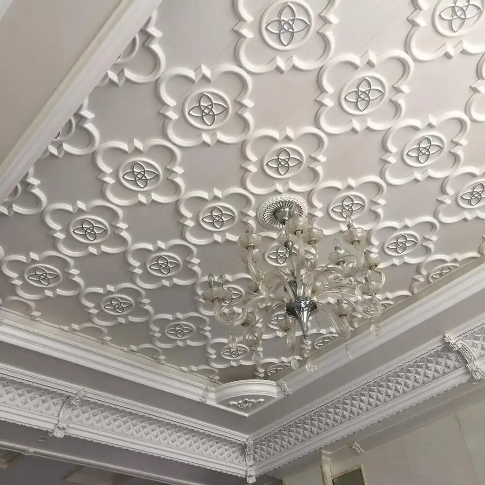 Плитки потолок пенопласта фото Hoge Kwaliteit Interieur Villa Lage Prijs Nieuwe Artistieke Pu Pop Huis Plafond 