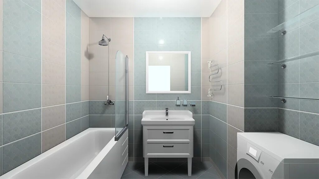 Плитки в ванную готовое фото Раскладка плитки в программе Ceramic 3D KERAMA MARAZZI