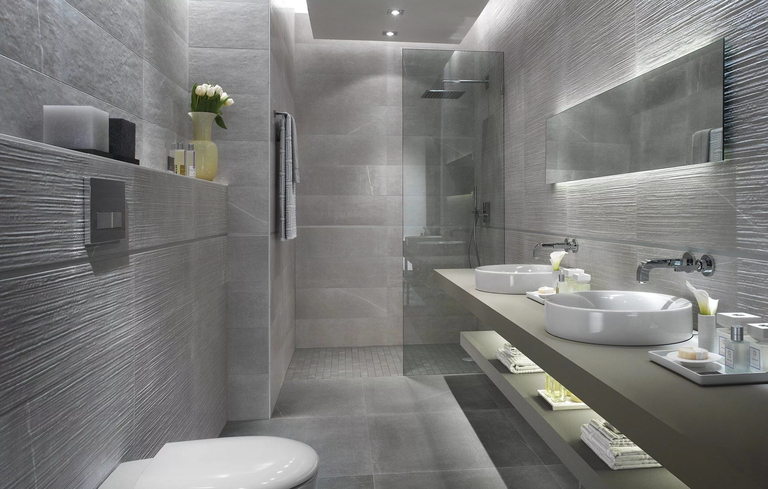Плитки в ванную готовое фото MAKU Wall/floor tiles by FAP ceramiche Modern bathroom decor, Bathroom wall tile