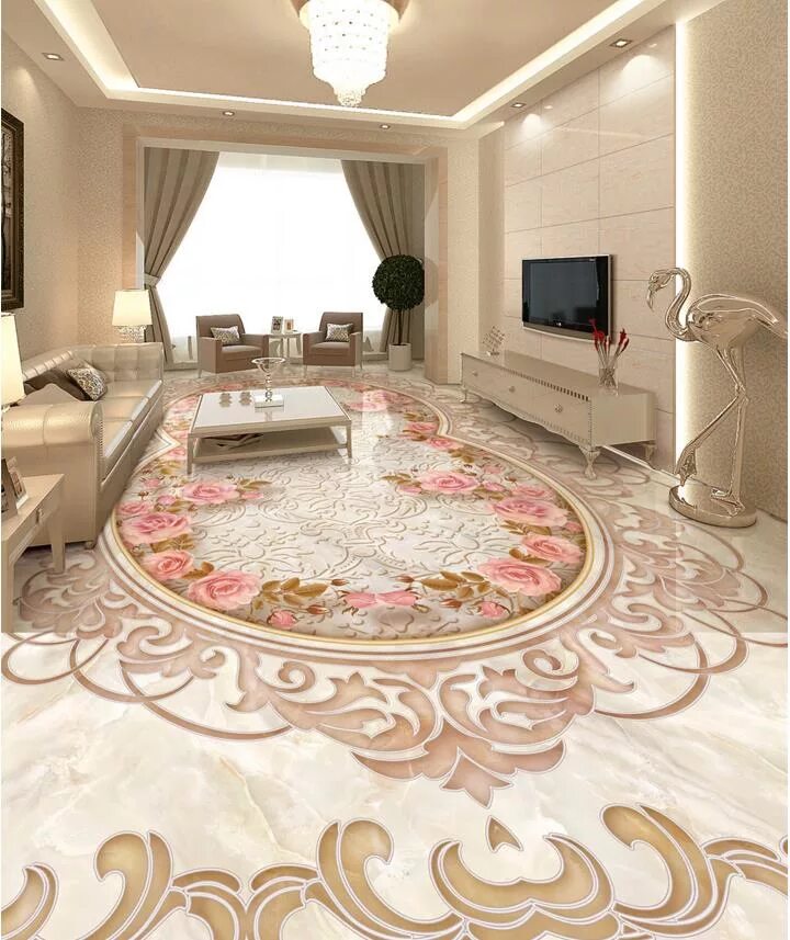 Плитки в зал фото 3d flooring painting wallpaper washroom 3d flooring art continental Acura marble