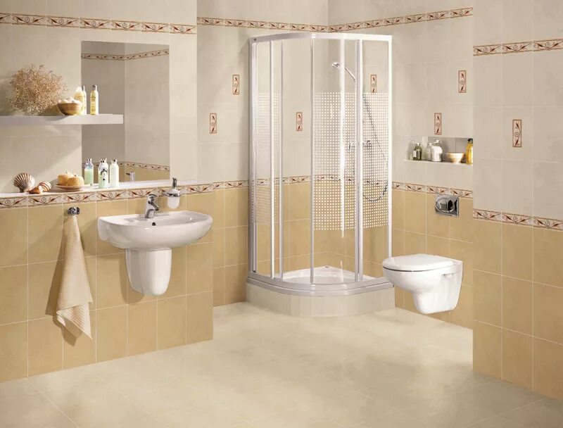 Плитки ванне фото цена Плитка Valensia Beige Brown Cersanit - купить в Москве. Керамическая Плитка Vale