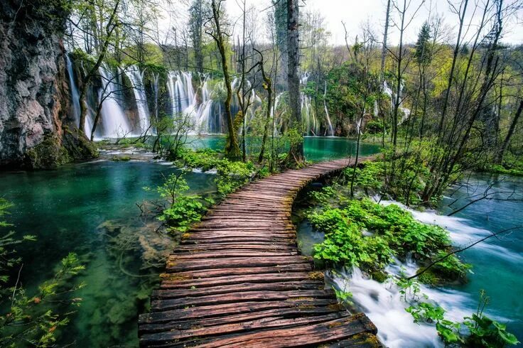Плитвицкие озера фото Plitvice Lakes National Park is Croatia's largest national park and is just a fe