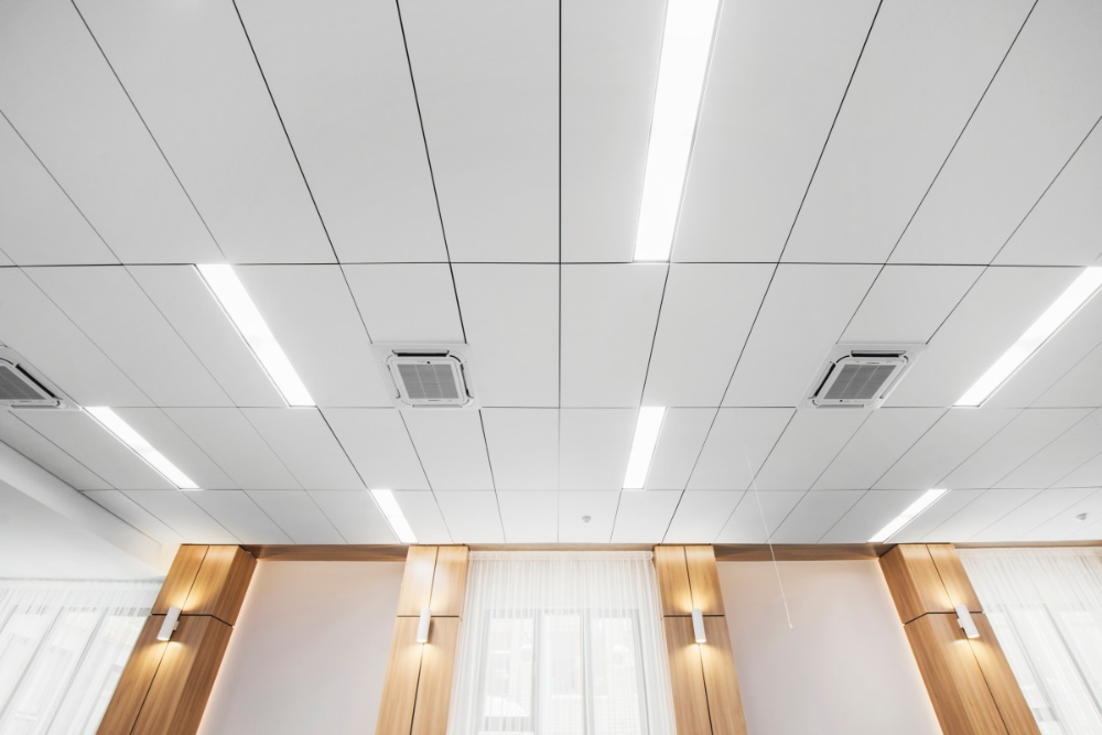 Плиты армстронг фото ГипроНИИАвиаПром Parking design, Ceiling, Suspended ceiling