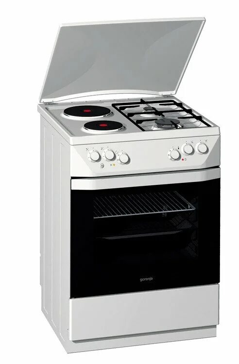 Плиты горение фото Комбинированная плита Gorenje K63105bw - купить, цены, отзывы - ZurMarket.ru