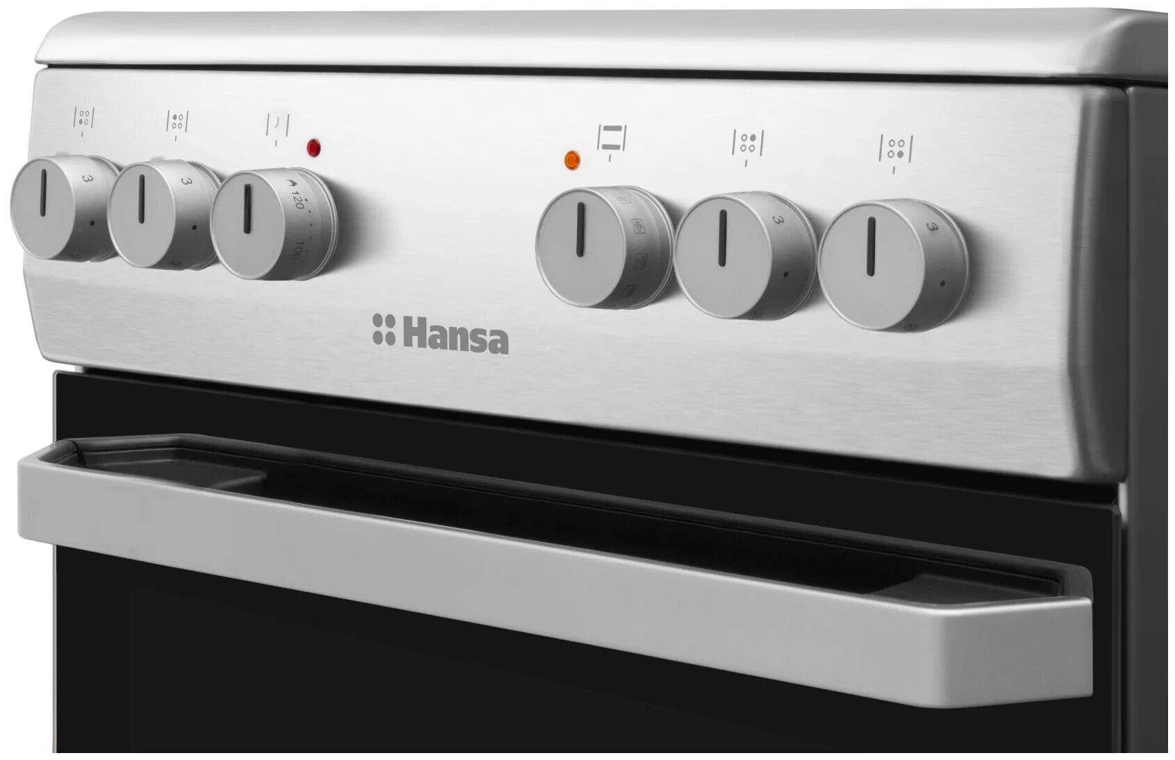 Плиты ханса фото Электрическая плита Hansa FCCX54100, серебристый - купить в интернет-магазине по