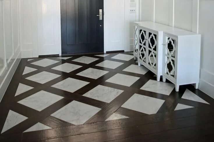 Плиты на пол фото Image result for foyer inlay flooring Entryway flooring, Foyer flooring, Floor d