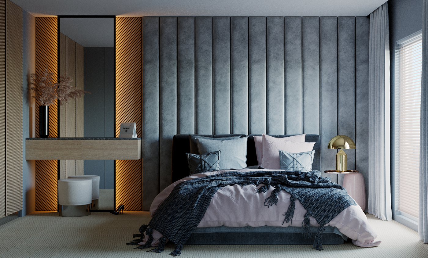 Плиты на стену декоративные для интерьера Behance :: 为 您 呈 现 Chambre design, Deco chambre a coucher, Chambres à coucher mo