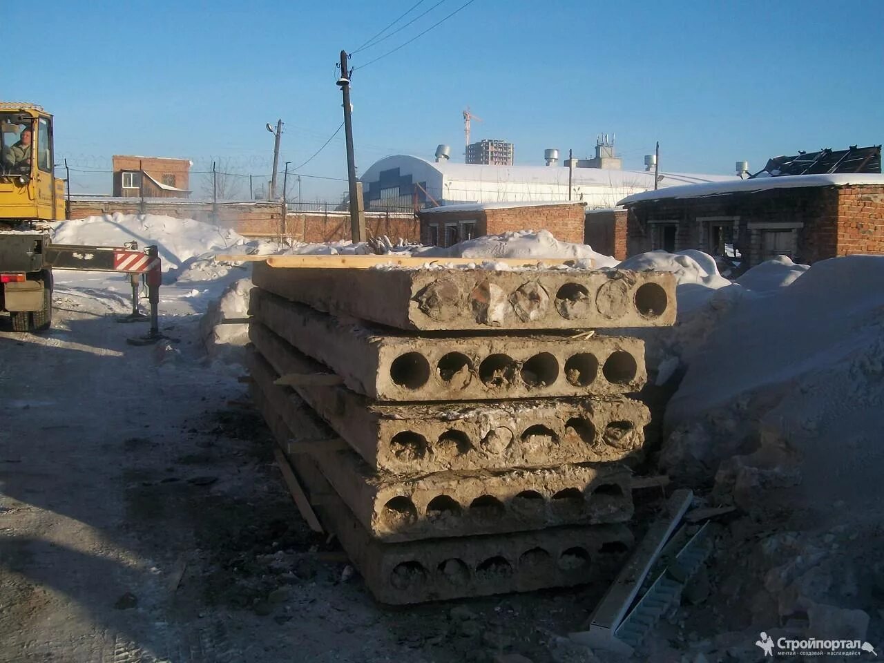 Плиты перекрытия бу фото Плита перекрытия пустотная ПК 60-12-8 б/у - купить в Красноярске по цене 5000 ру