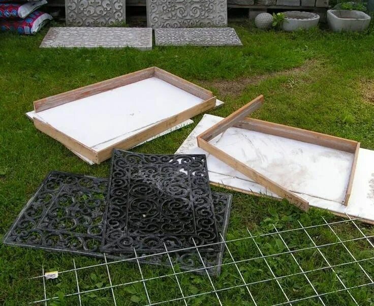 Плиты своими руками в домашних условиях Pin on Идеи для дома Easy backyard diy, Concrete diy projects, Easy backyard
