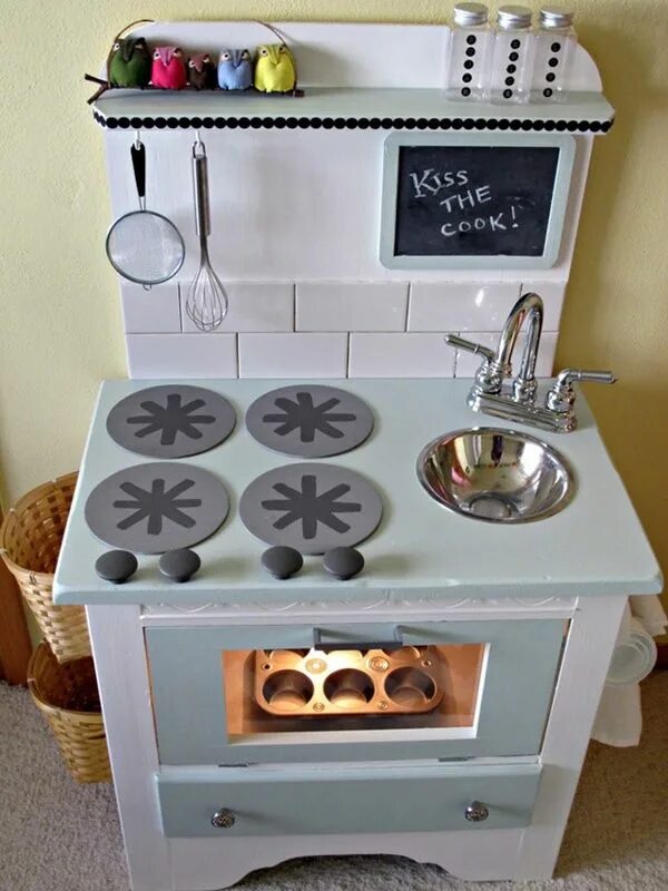 Плиты своими руками в домашних условиях Main Ingredient Monday- Nightstands Cocina de juguete diy, Cocinas de juguete, C