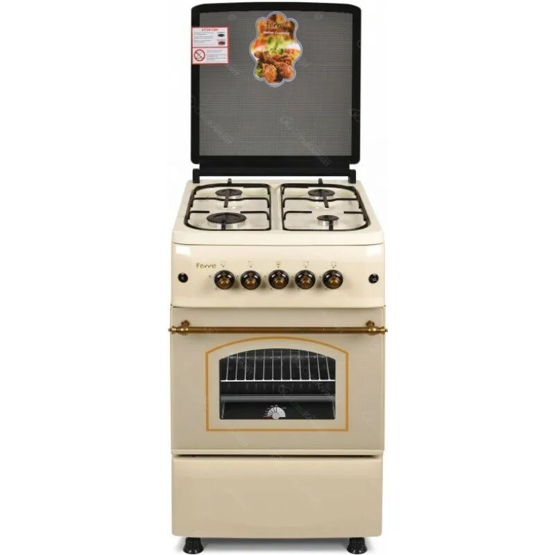 Плиты в эльдорадо фото и цены Плита газовая Ferre G5040-LIGV CR купить за 19170 ₽, в интернет магазине speccli