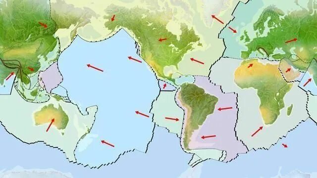 Плиты земли фото Maps on the Web Plate tectonics, Earth and space science, Earth