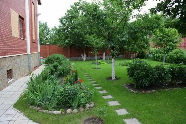 Плодовые деревья на участке фото Ландшафтный дизайн сада - 51 фото - Look at Home Дизайн сада, Сад, Клумбы