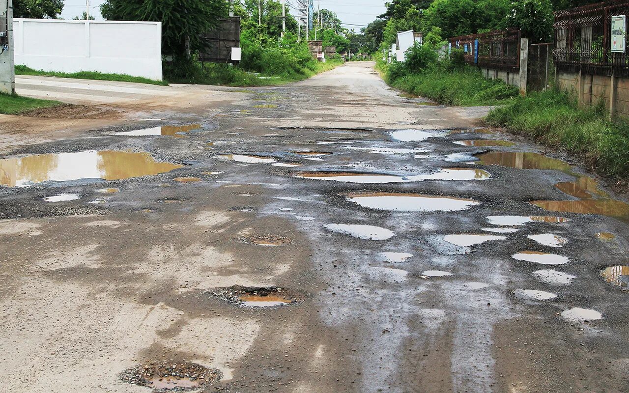 Плохая дорога фото Глава Крыма ищет человека, который пересчитает дорожные ямы. Откликнулся. Роскос