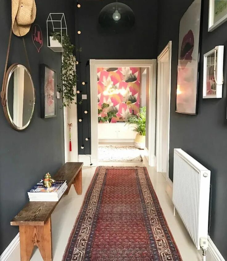 Плохой интерьер прихожей Hallway inspiration gray walls art wall interior styling hallway ideas mirror id