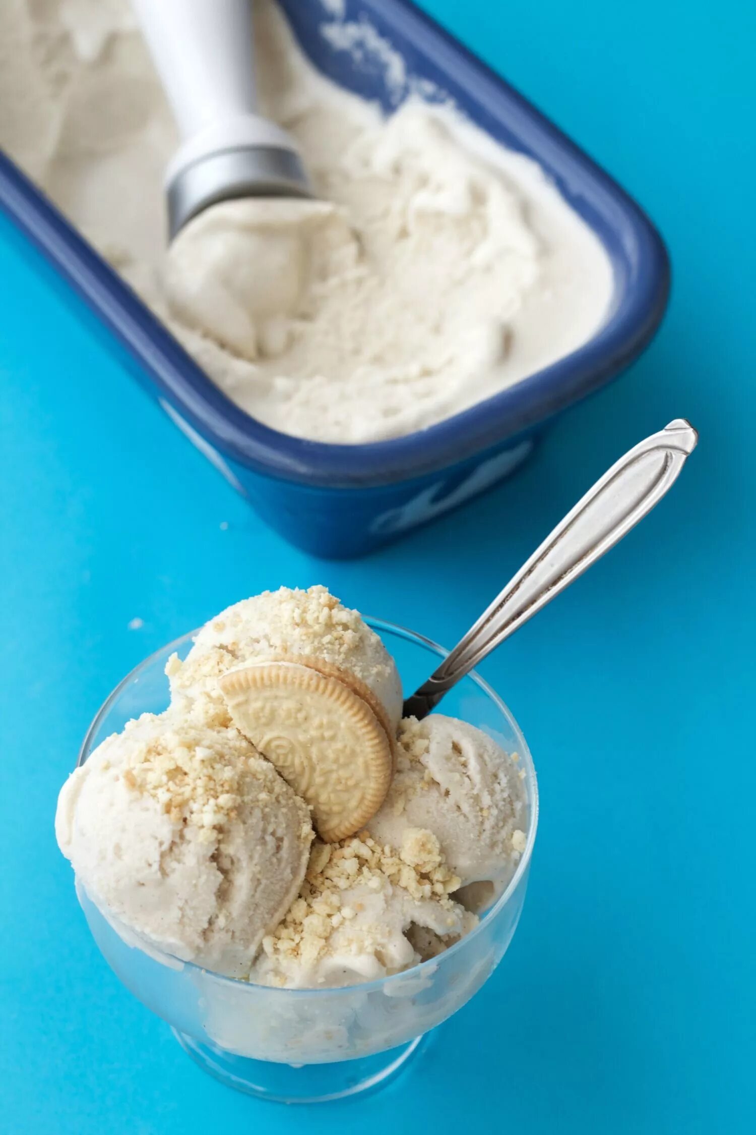 Пломбир в домашних условиях рецепт фото Vanilla Coconut Ice Cream with Golden Oreo Sprinkle - Loving It Vegan Vegan ice 