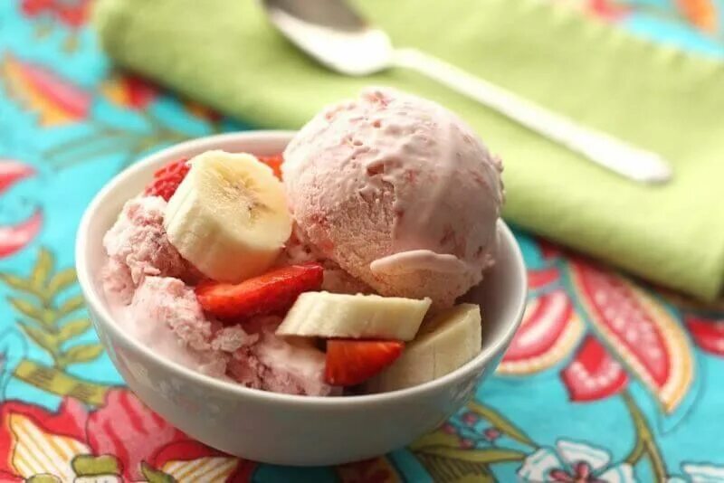 Пломбир в домашних условиях с фото Gelato buonissimo alla frutta fai da te Strawberry banana ice cream recipe, Bana