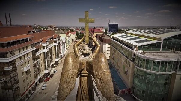 Площадь ангела ставрополь фото Фотографии со страницы сообщества "Аэросъёмка, съёмка с воздуха Ставрополь" - Фо