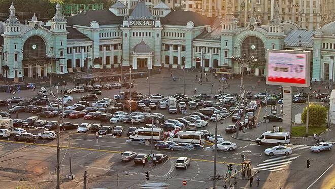 Площадь белорусского вокзала фото На площадь у Белорусского вокзала вернется трамвай 24.11.2016 Москва - БезФормат