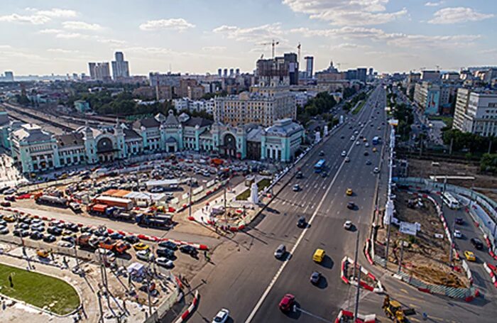 Площадь белорусского вокзала фото Площадь Белорусского вокзала закрывается на ремонт