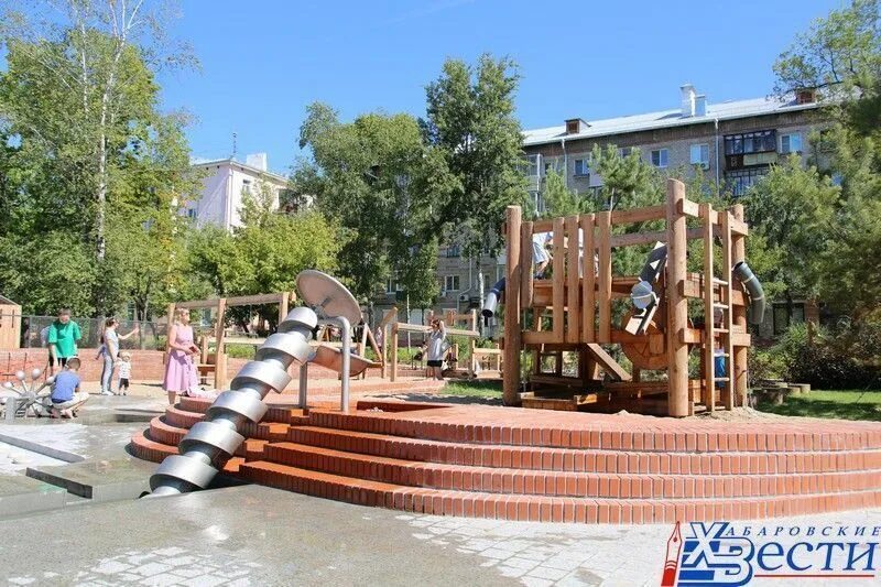 Площадь блюхера хабаровск фото Площадь имени Блюхера открылась после реконструкции в Хабаровске