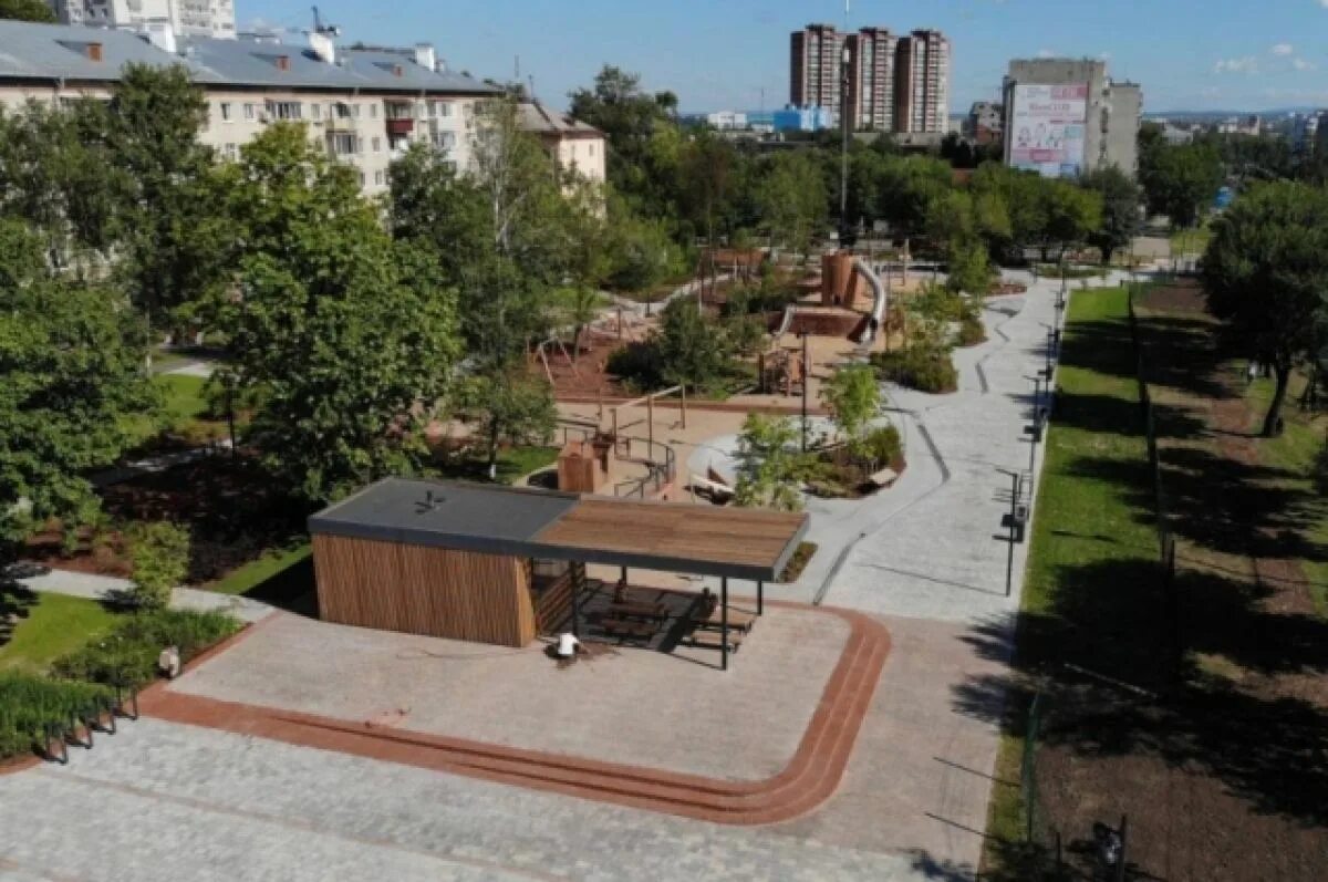 Площадь блюхера хабаровск фото В Хабаровске открыли современную площадь Блюхера после реконструкции АиФ Хабаров