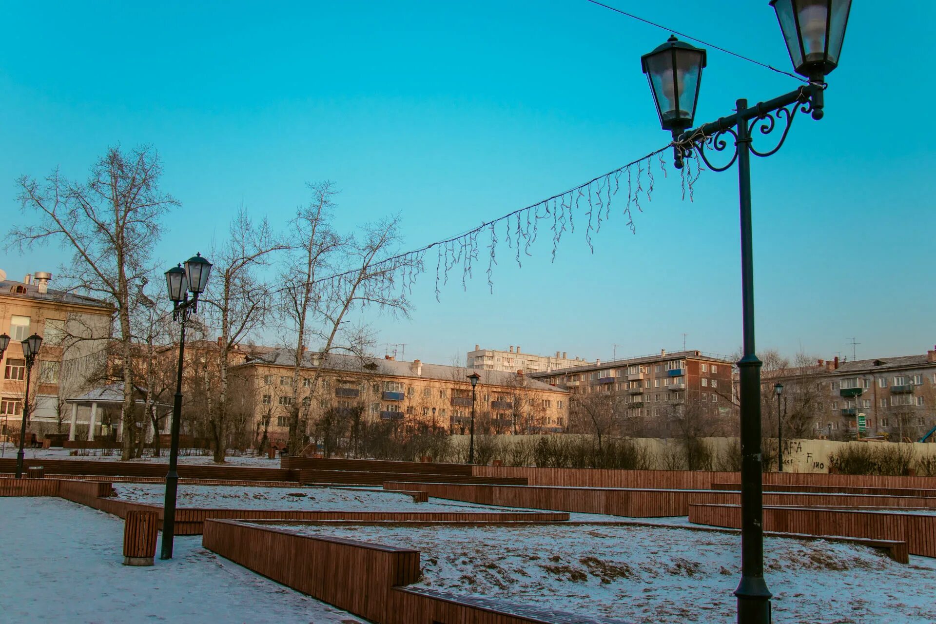 Площадь декабристов фото Царит ли в Чите "новогодняя атмосфера"? Проверим